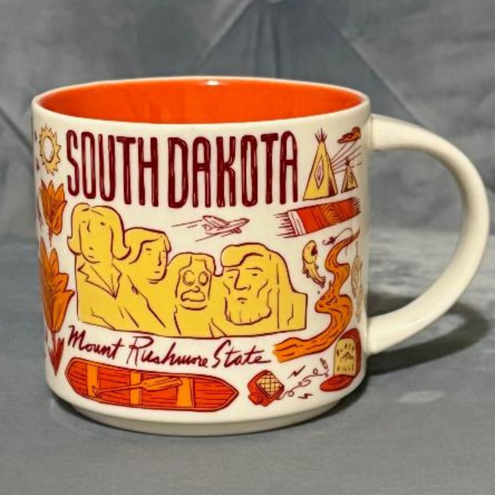 Starbucks South Dakota Been There Series Ceramic Coffee Mug, 14 Oz